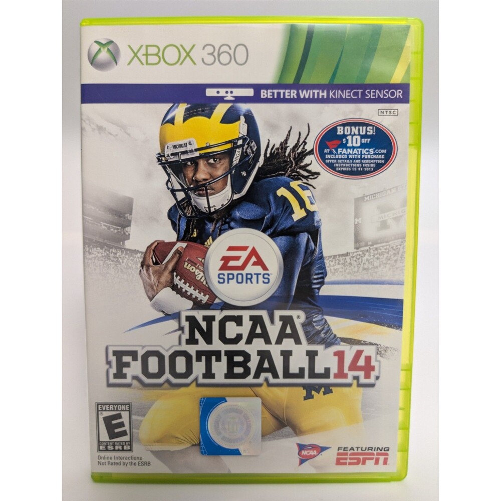EA Sports NCAA Football 14 PS3 E NTSC-U/C 2013 w/ Case & Manual